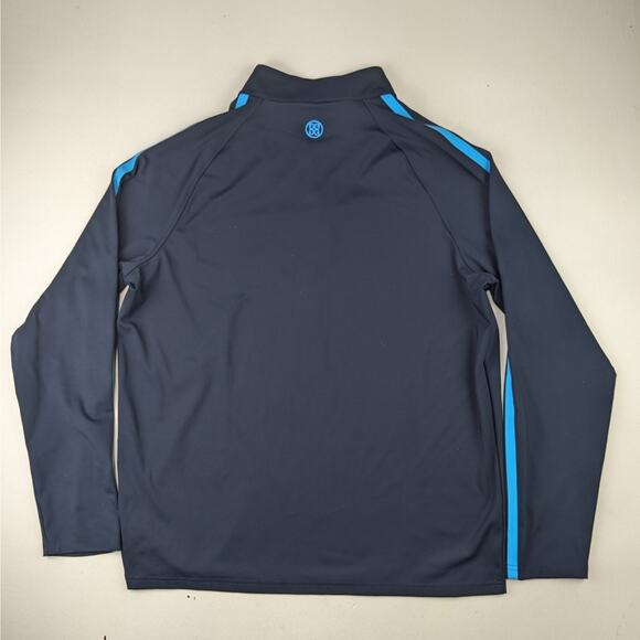 G/Fore Men's Track Jacket Golf Performance Pullover - Blue 1/4 Zip - Medium - Picture 7 of 7
